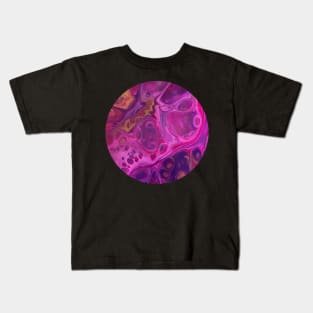 Pink Passion / Acrylic Pouring Kids T-Shirt